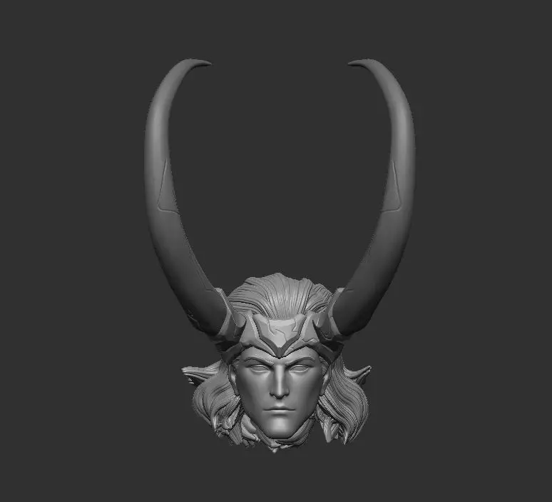 Loki Marvel Rivals Headsculpt for Action Figures 3D print model_0