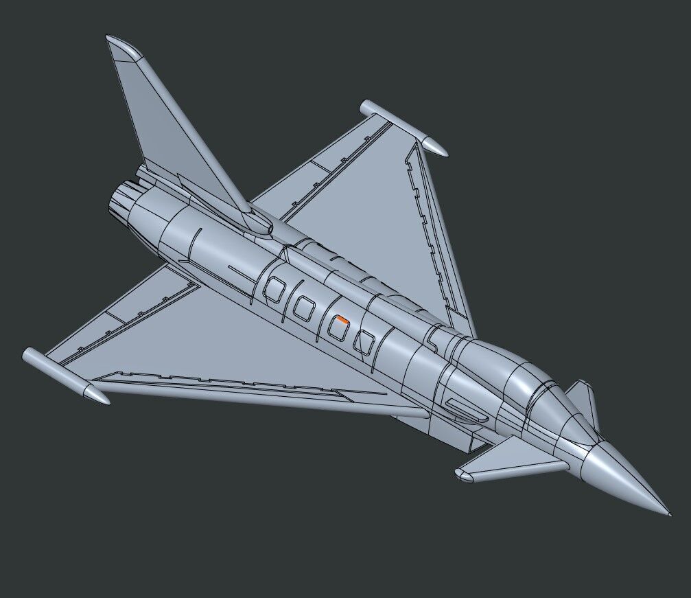 Eurofighter 2000 3D print model_2