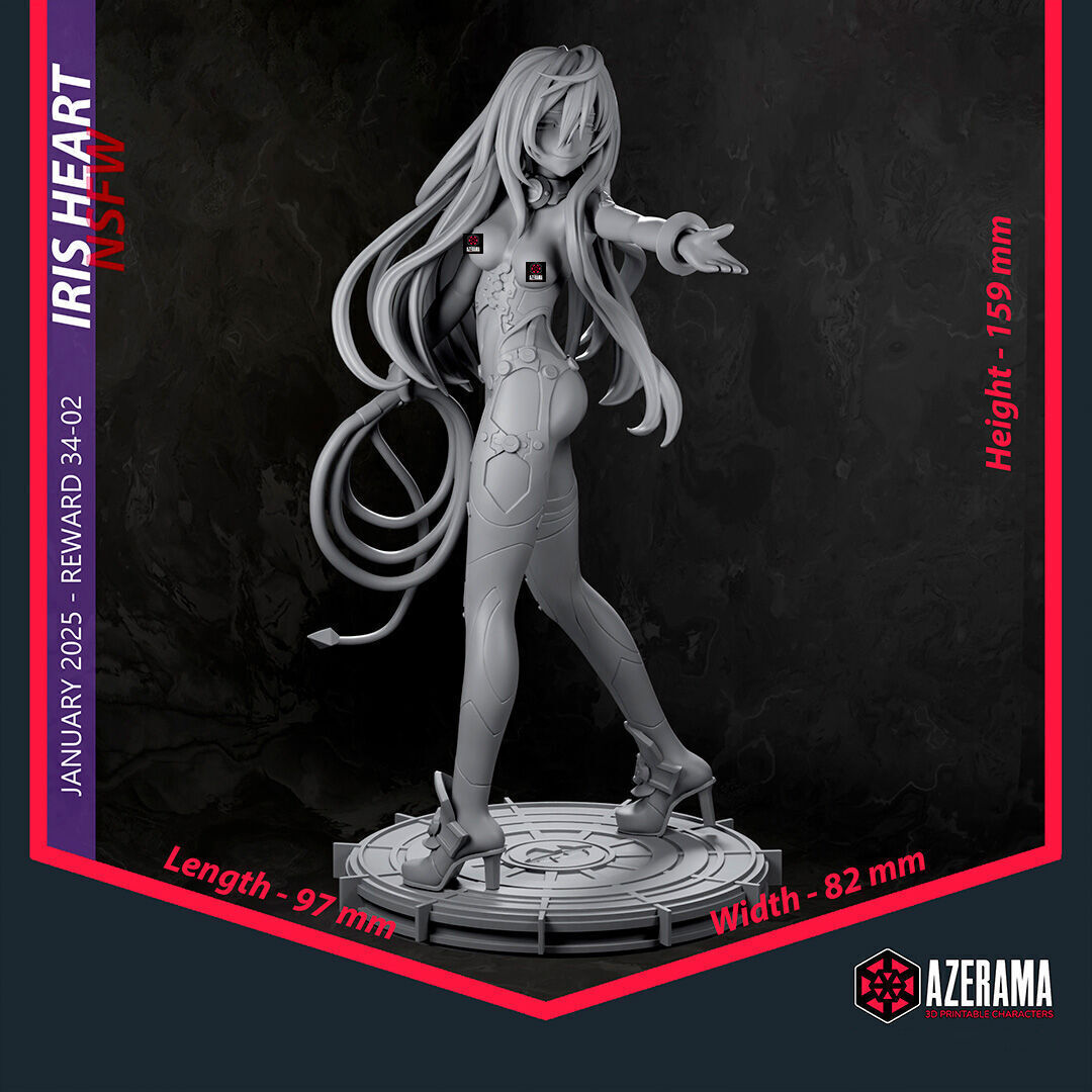 Iris Heart NSFW STL Ready for 3D Printing 3D print model_1