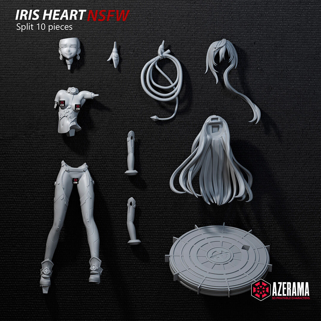 Iris Heart NSFW STL Ready for 3D Printing 3D print model_3