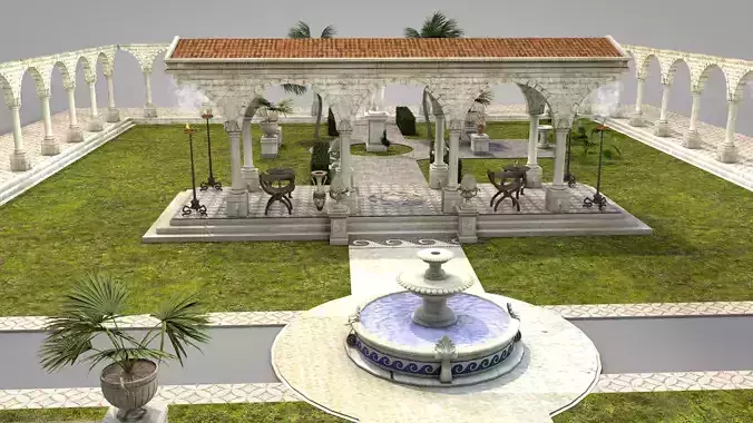 roman garden for houses