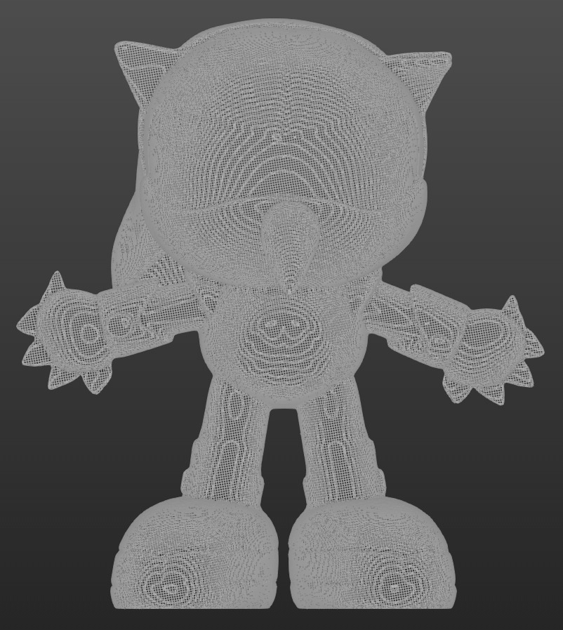 Bootleg Metal Sonic 3D print model_2