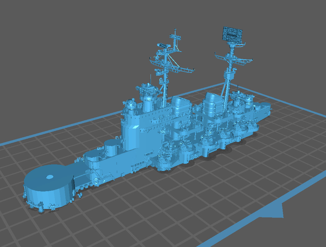 World of Warships 1-700 Kremlin Soviet Battleship Model Kit 3D print model_6