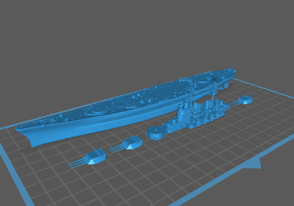 World of Warships 1-700 Kremlin Soviet Battleship Model Kit 3D print model_5