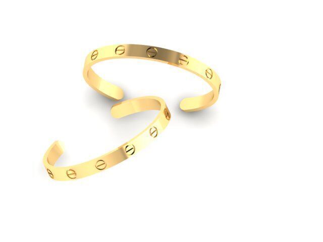 cartier love bracelet Free 3D print model_2