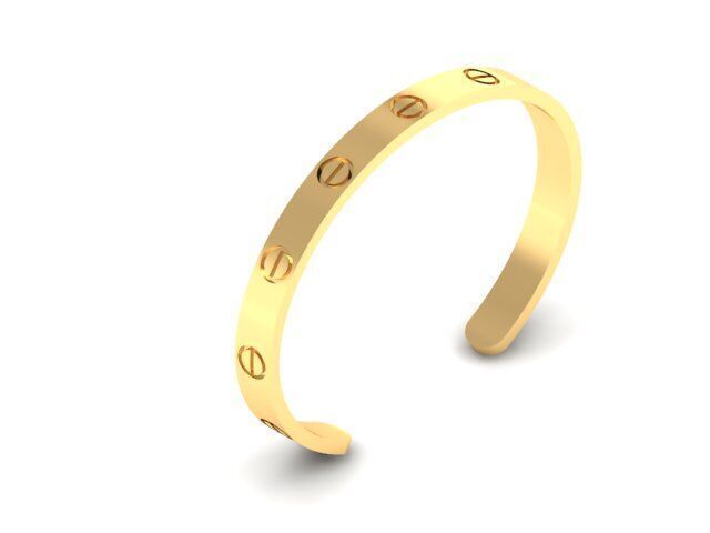 cartier love bracelet Free 3D print model_4