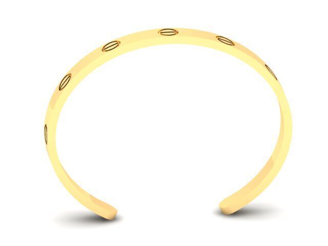 cartier love bracelet Free 3D print model_3