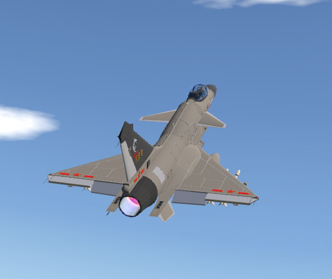 J-10C CGI 3D Model Low-poly 3D model_4