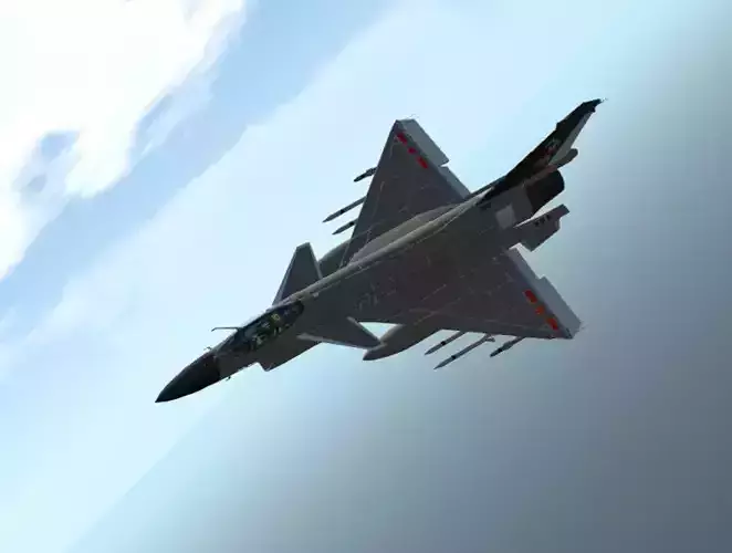 J-10C CGI 3D Model Low-poly 3D model