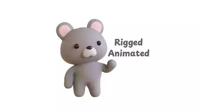 Chubby Rat Animated for Games 