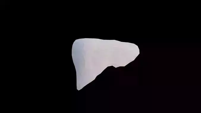 Origami human liver unfolding growing animation