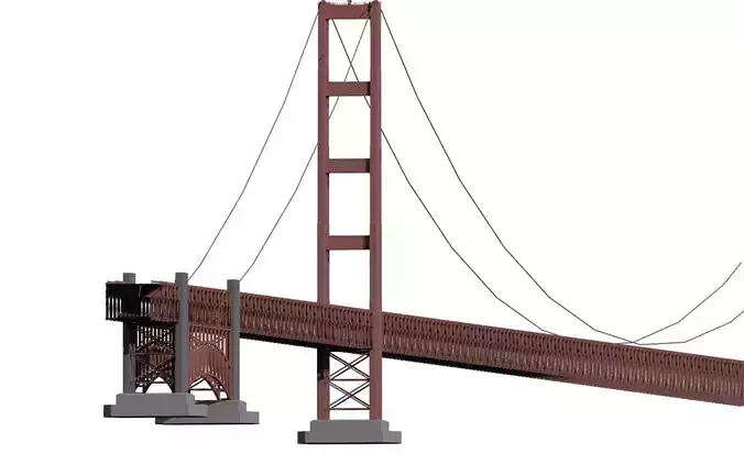 Golden Gate Bridge 3D model