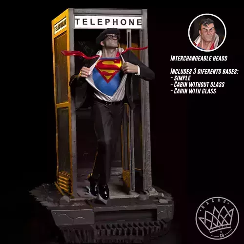 Fan Art - Clark Kent Superman - Statue 3D print model
