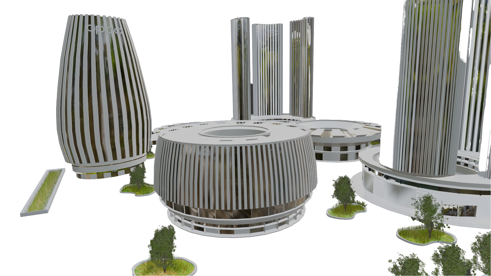 Oppo Headquarters in china 3D model_7