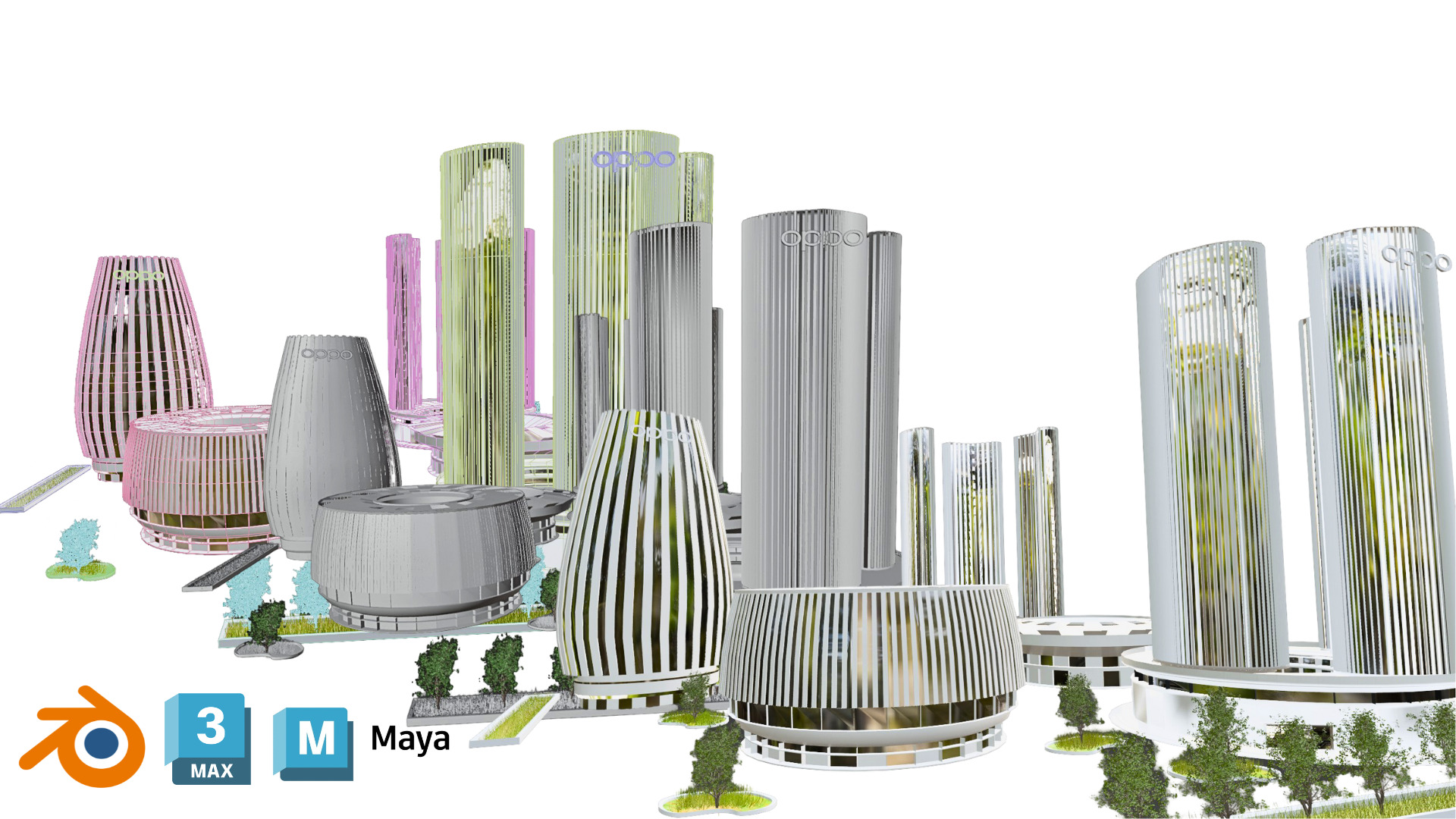 Oppo Headquarters in china 3D model_2