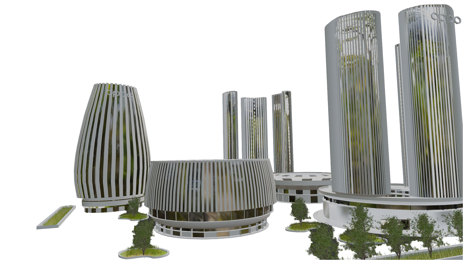 Oppo Headquarters in china 3D model_11