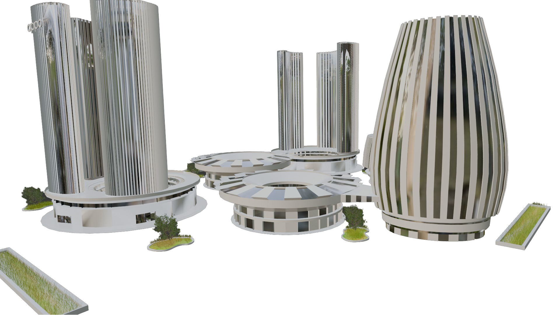 Oppo Headquarters in china 3D model_8