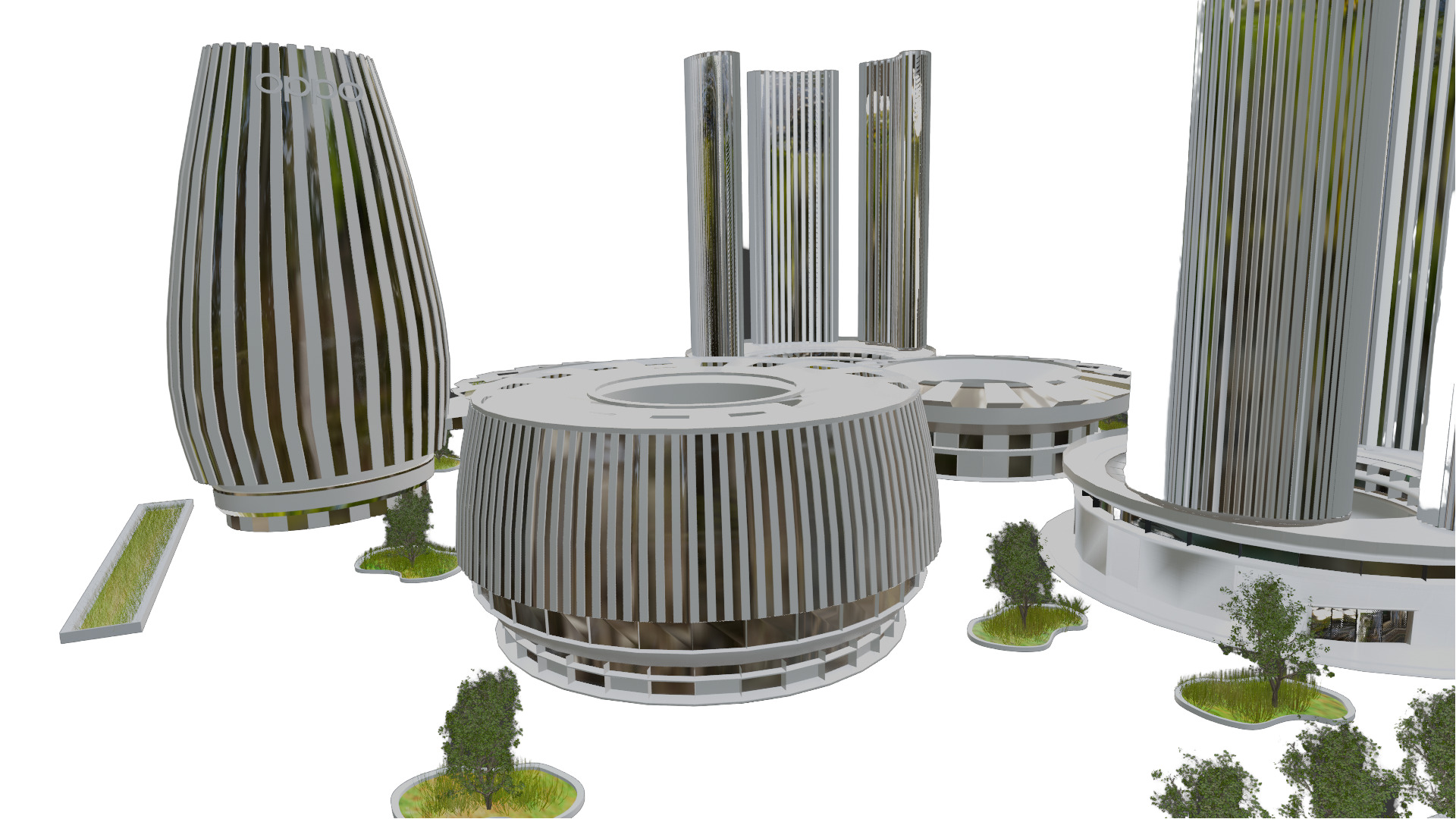 Oppo Headquarters in china 3D model_6