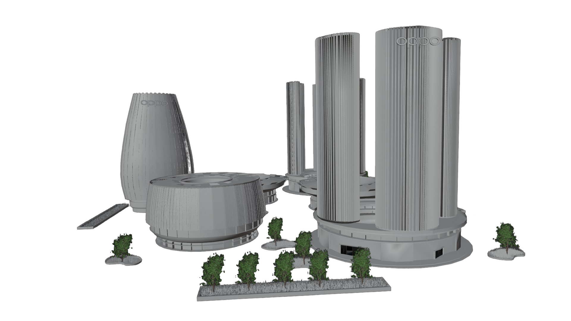 Oppo Headquarters in china 3D model_13