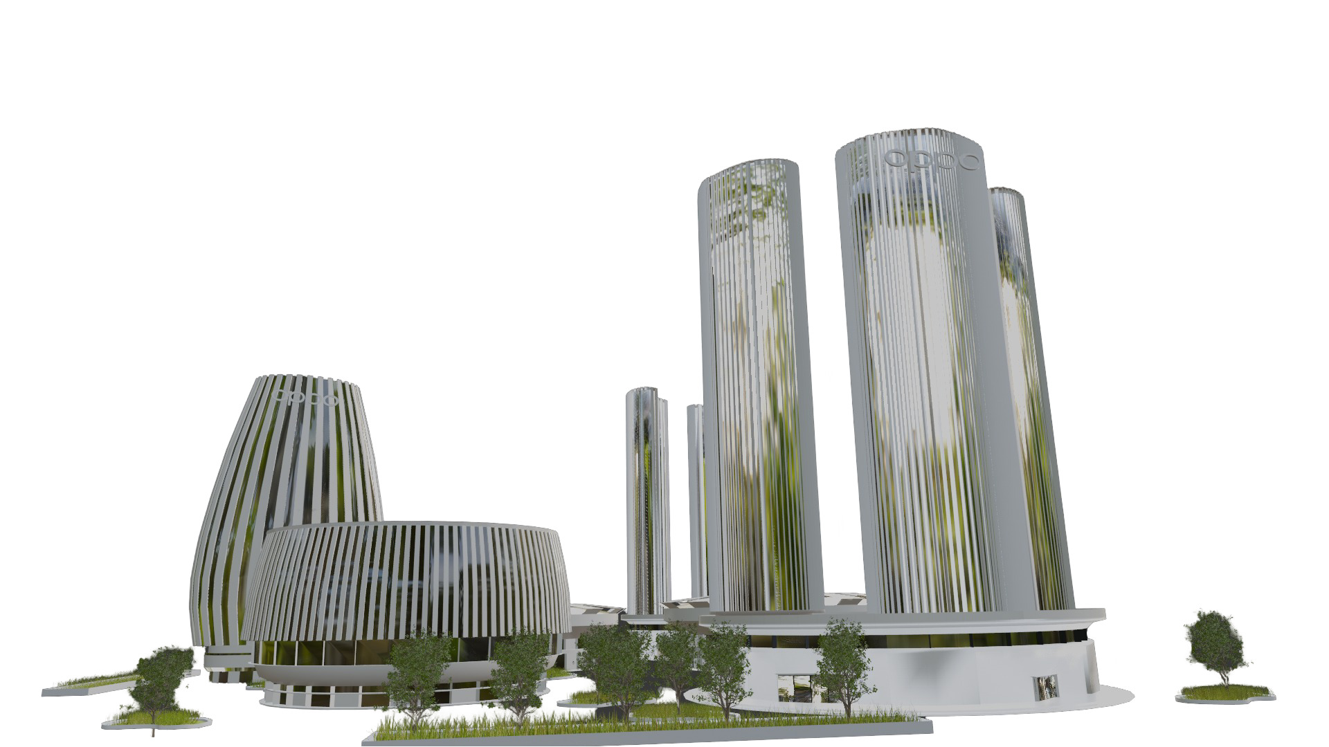 Oppo Headquarters in china 3D model_9