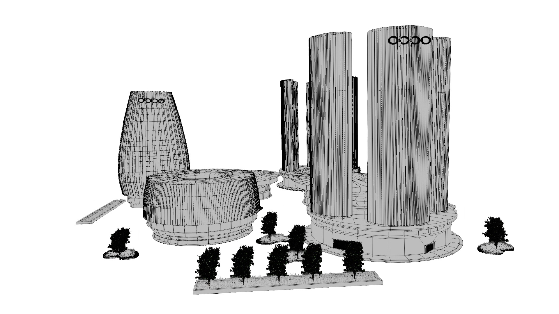 Oppo Headquarters in china 3D model_4