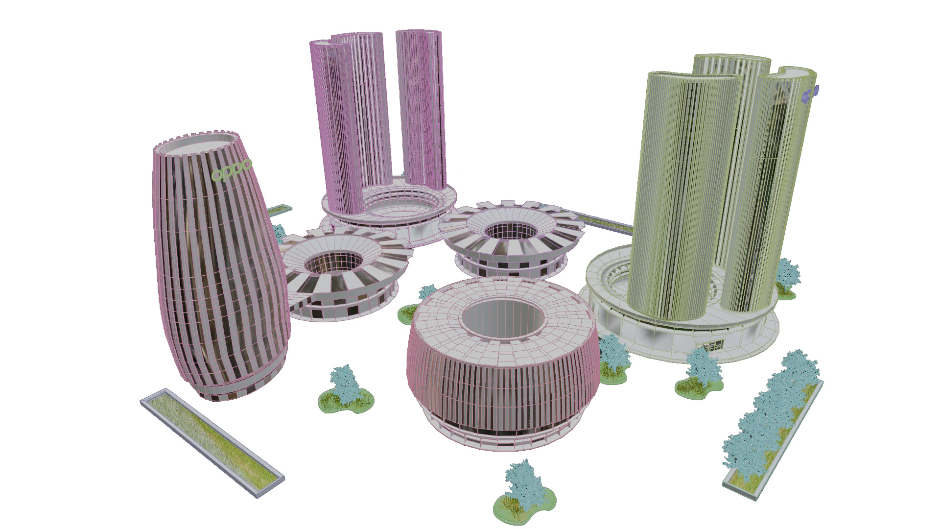 Oppo Headquarters in china 3D model_5