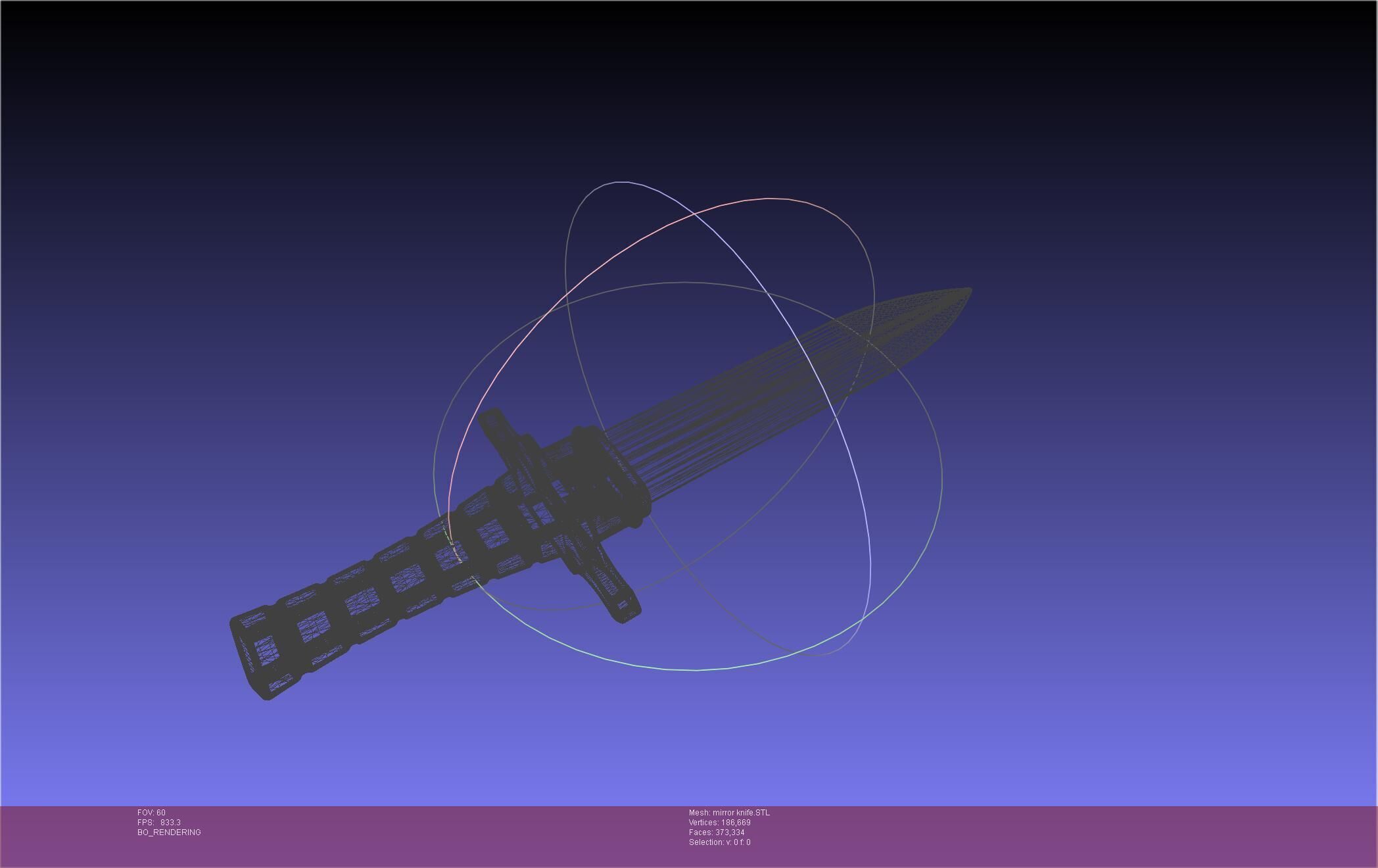 Attack On Titan Lost Girls Mirror Man Knife 3D print model_31