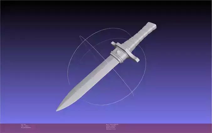 Attack On Titan Lost Girls Mirror Man Knife 3D print model