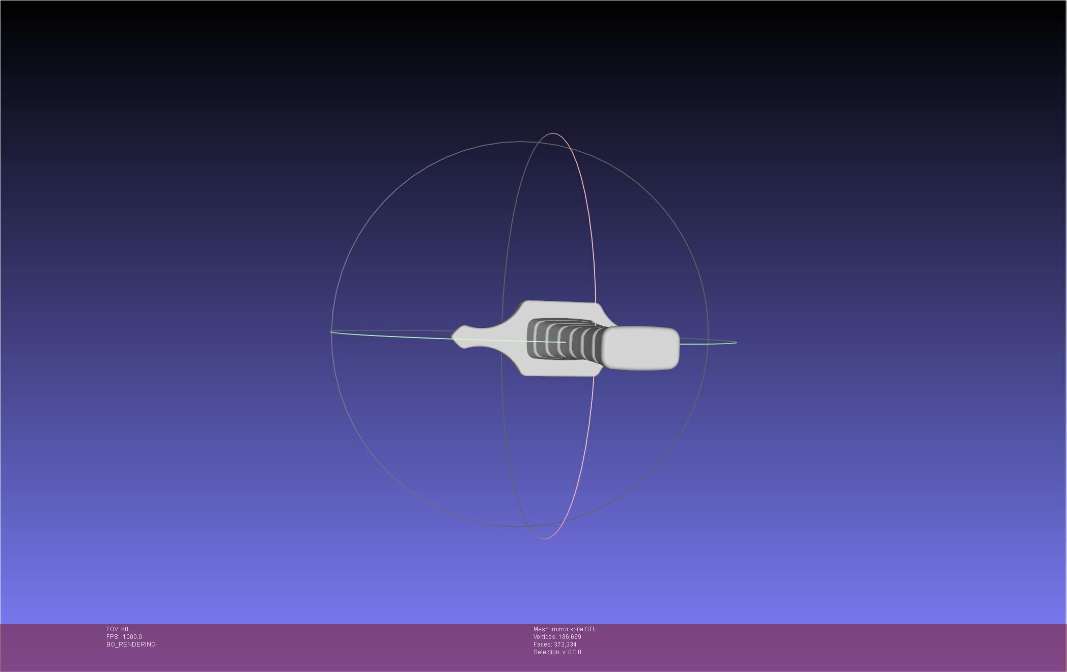 Attack On Titan Lost Girls Mirror Man Knife 3D print model_13