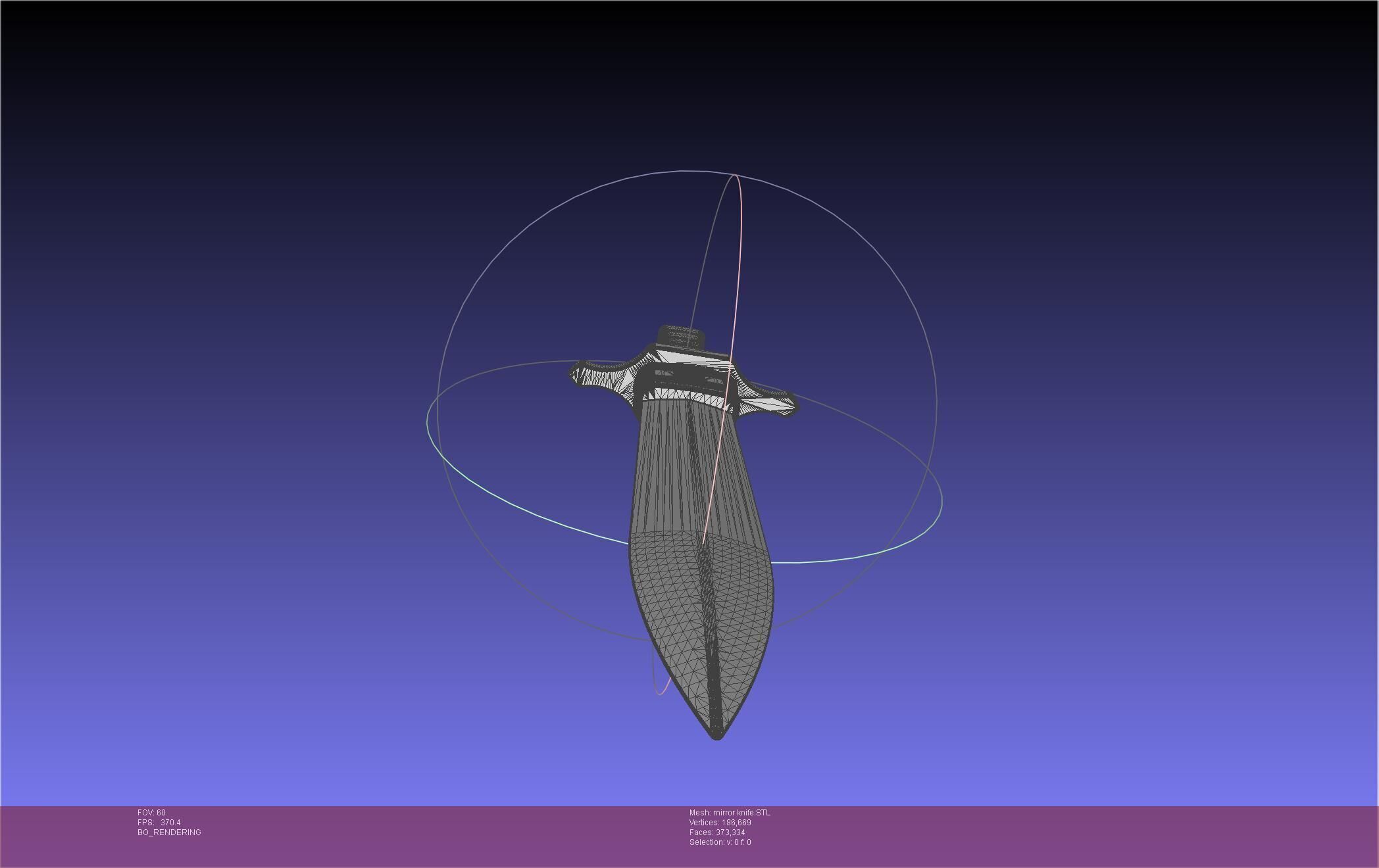 Attack On Titan Lost Girls Mirror Man Knife 3D print model_23