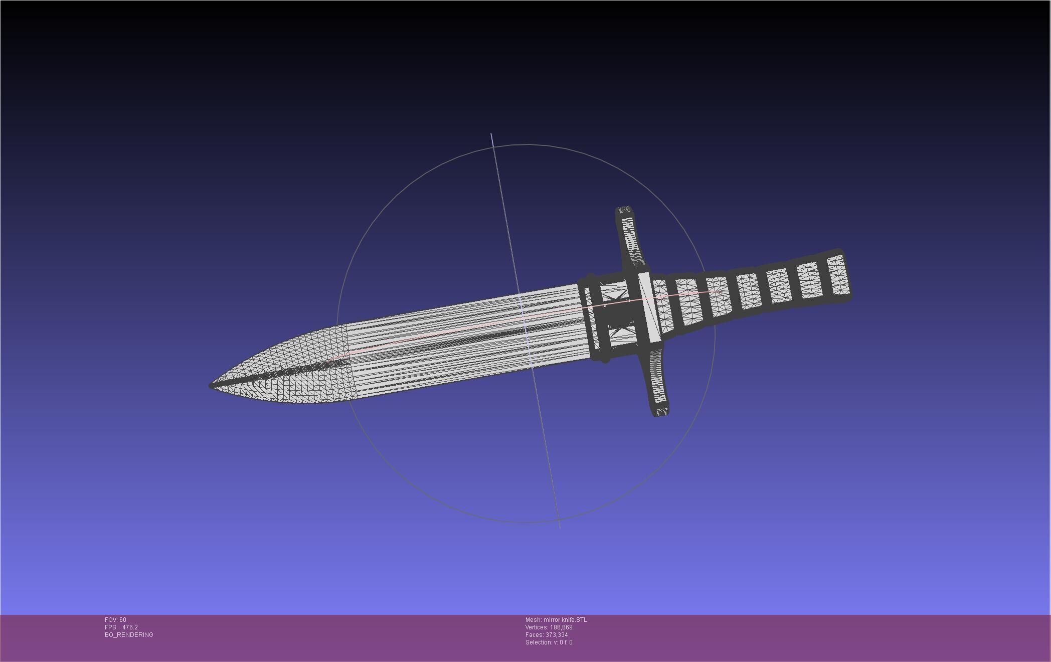Attack On Titan Lost Girls Mirror Man Knife 3D print model_20