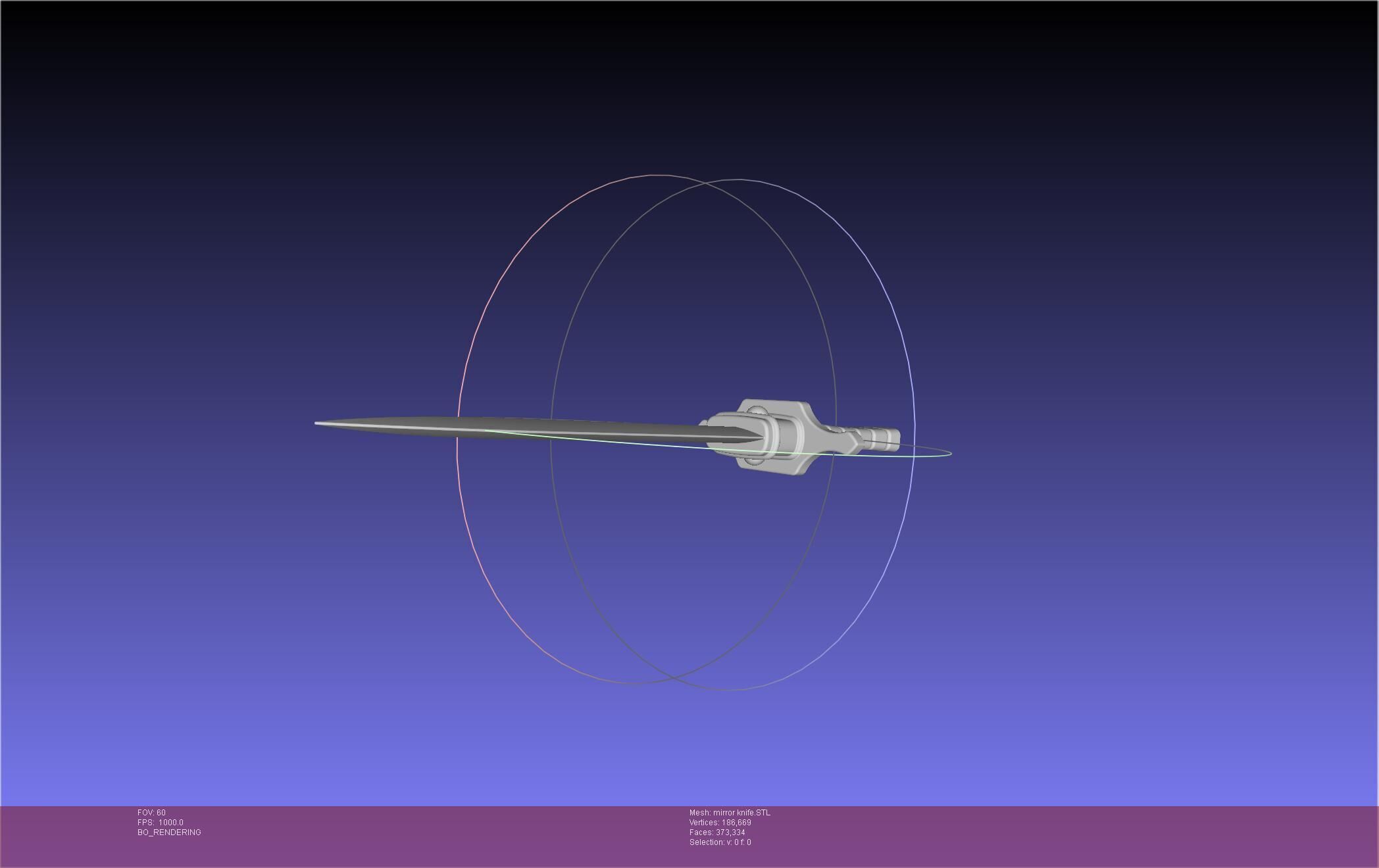 Attack On Titan Lost Girls Mirror Man Knife 3D print model_18