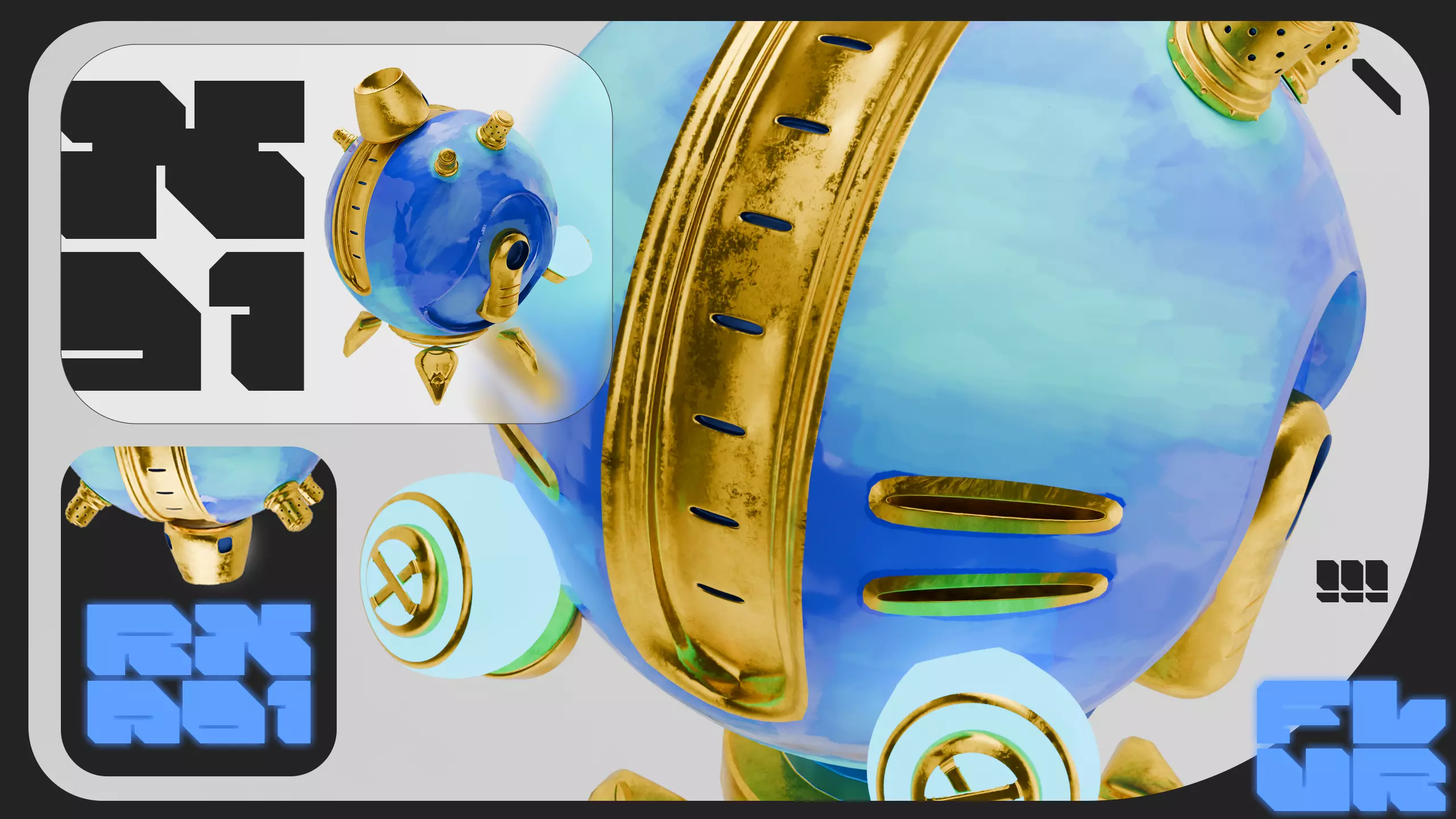 Animation Sci Fi Robot Game asset 3D model_0