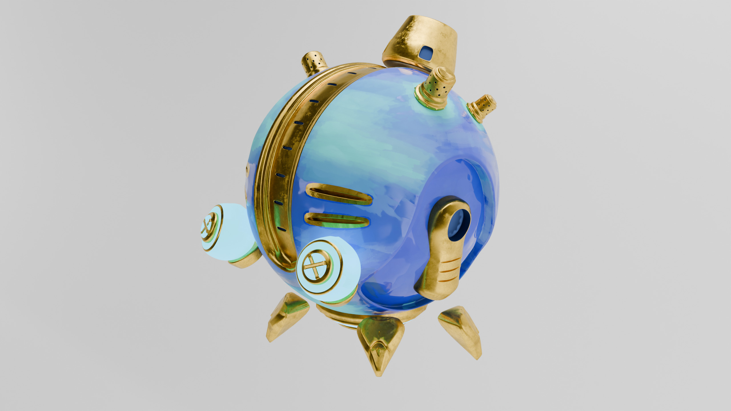 Animation Sci Fi Robot Game asset 3D model_2