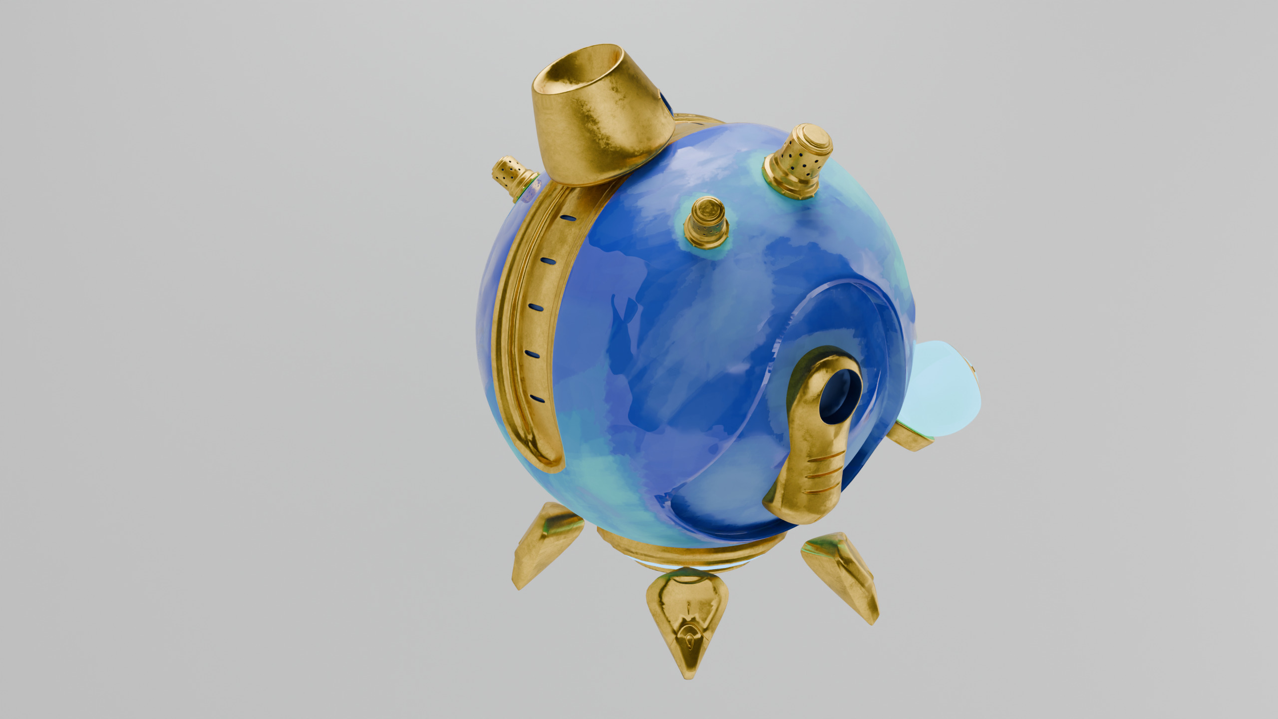 Animation Sci Fi Robot Game asset 3D model_3