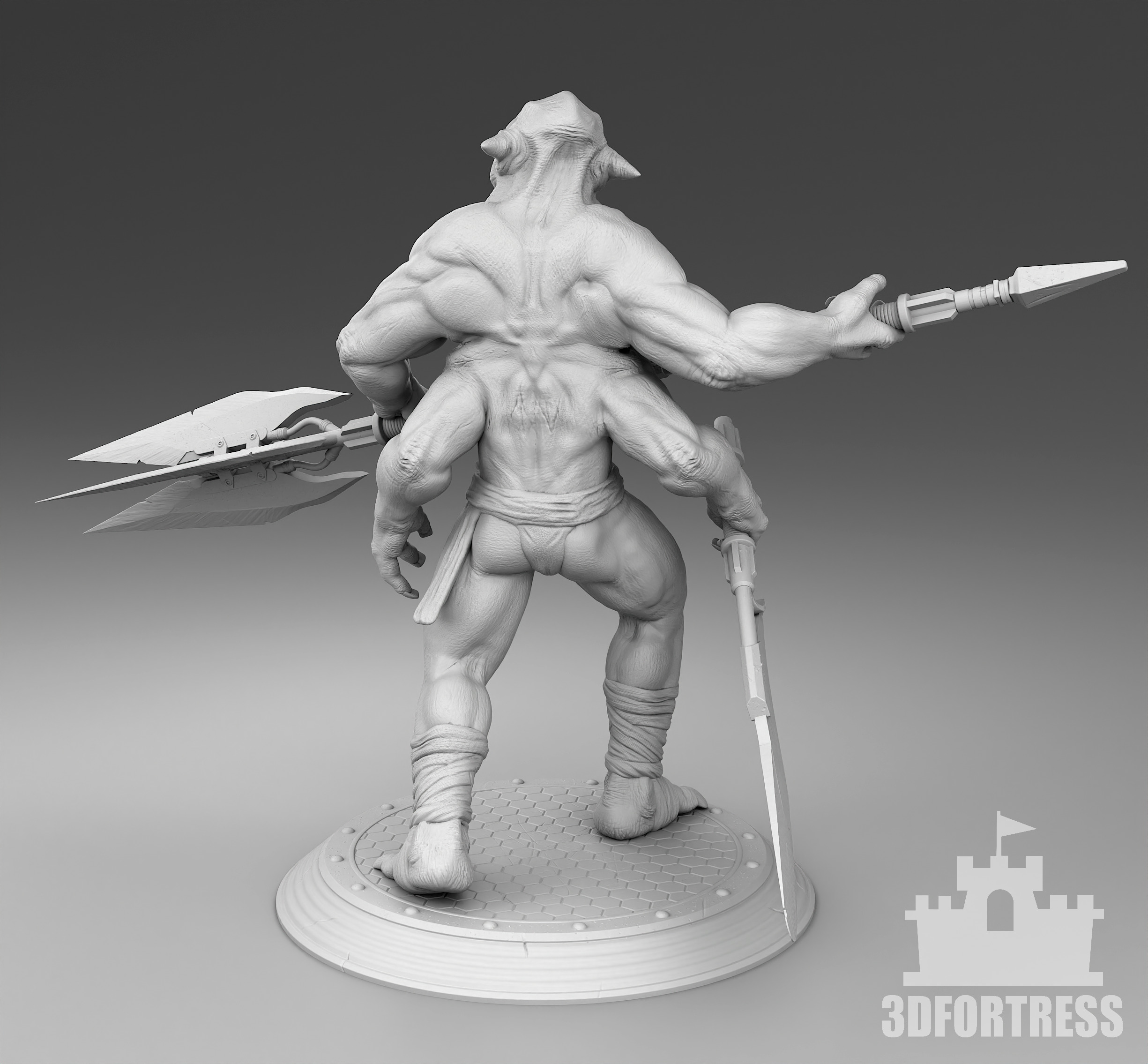 Cyclop is a fighter  3D print model_2