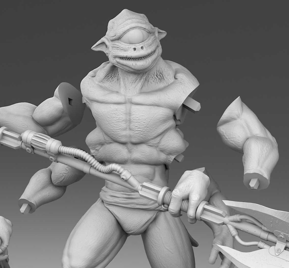 Cyclop is a fighter  3D print model_15