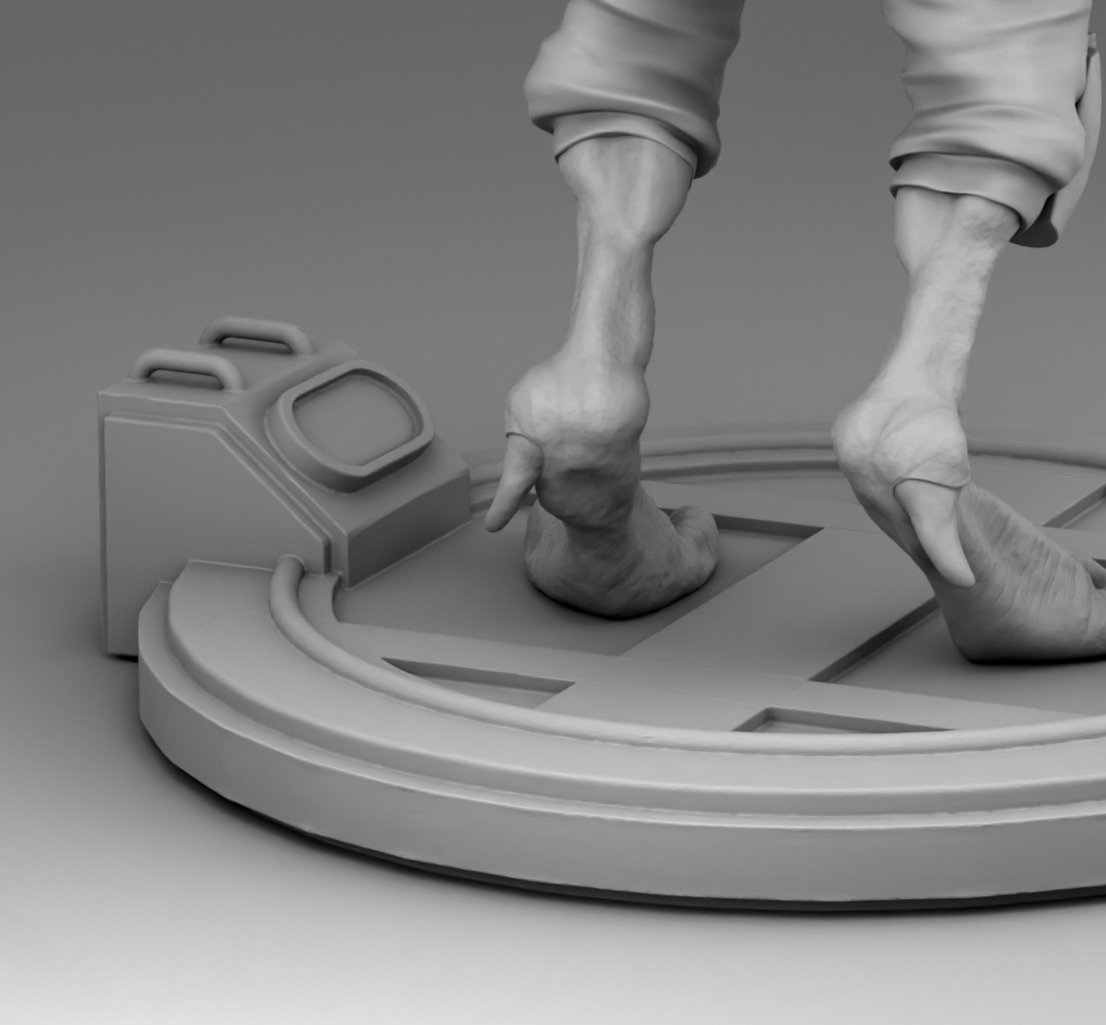 Security alien 3D print model_12