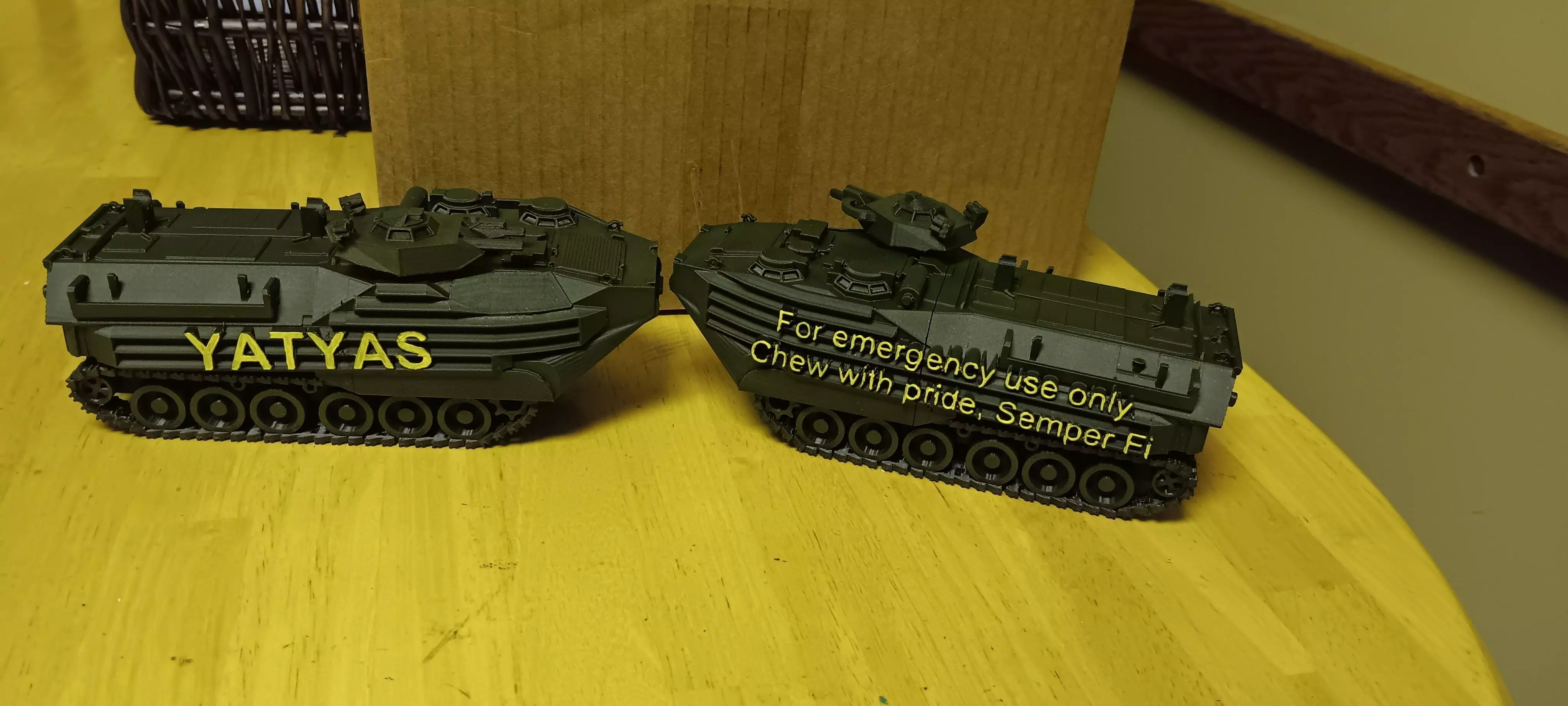 AAV Tank for Crayon Storage 3D print model