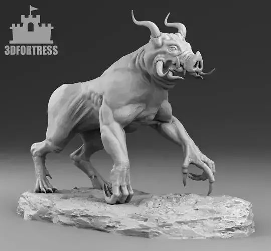 Werewolf Boar Alien 3D print model