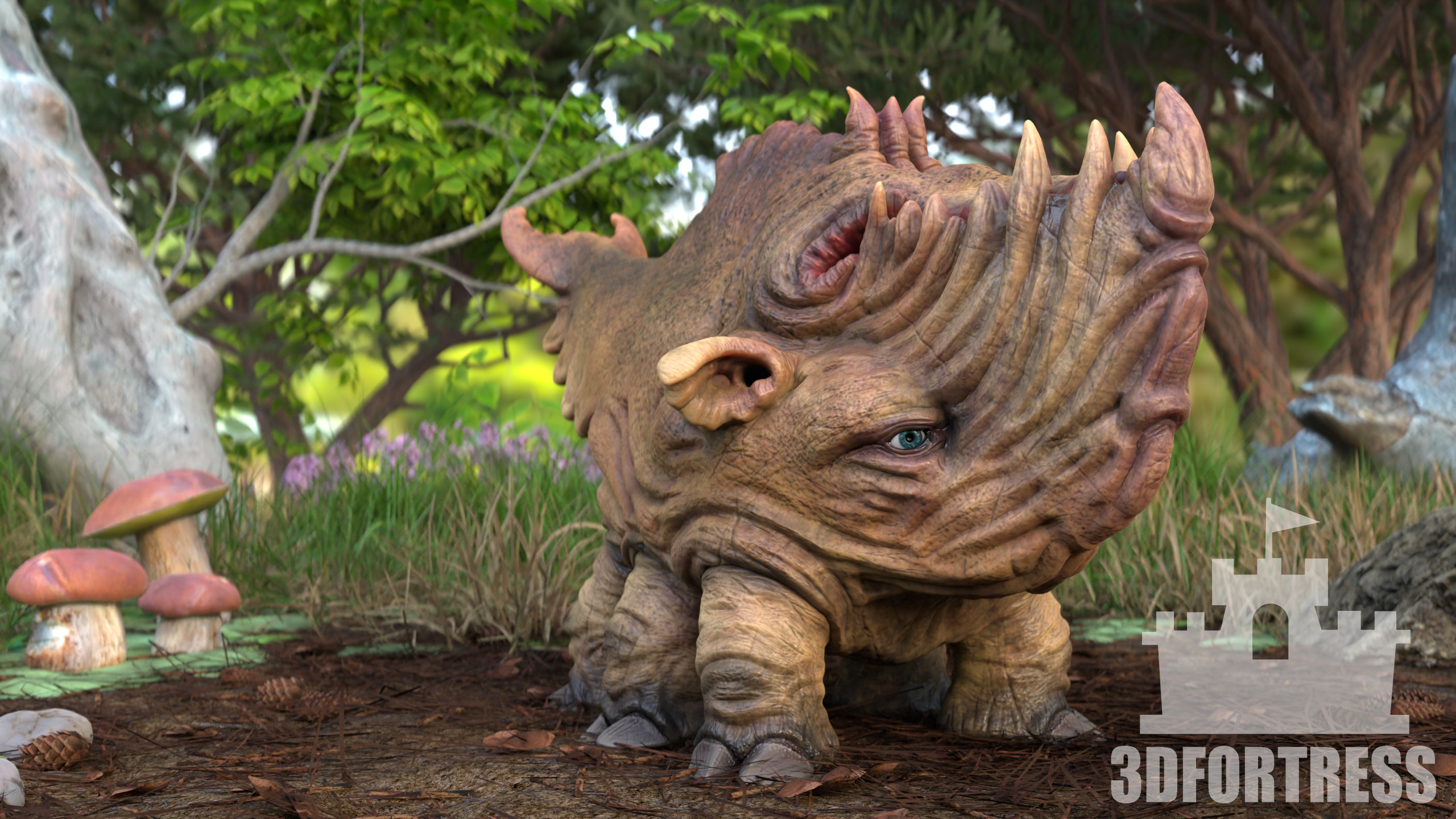 Whale walker 3D print model_6