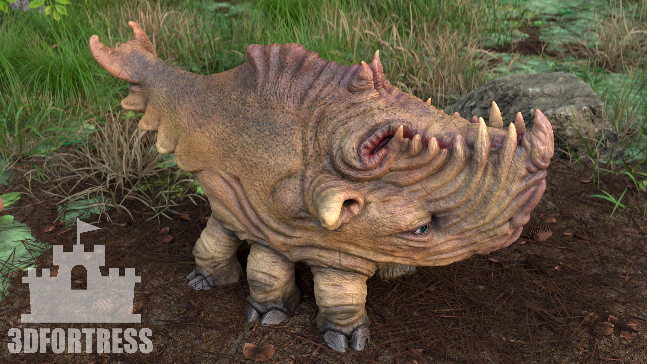 Whale walker 3D print model_4