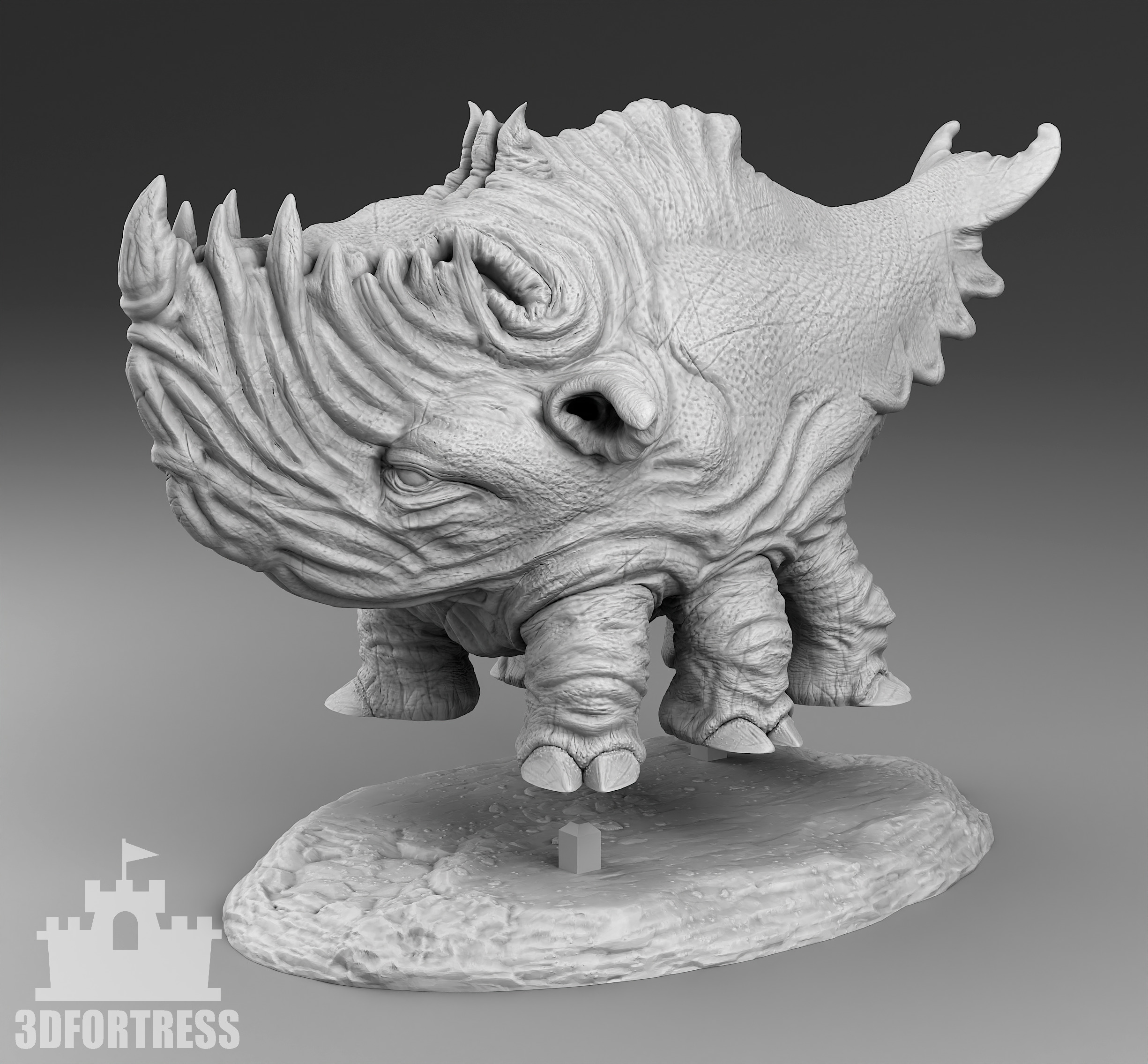 Whale walker 3D print model_3