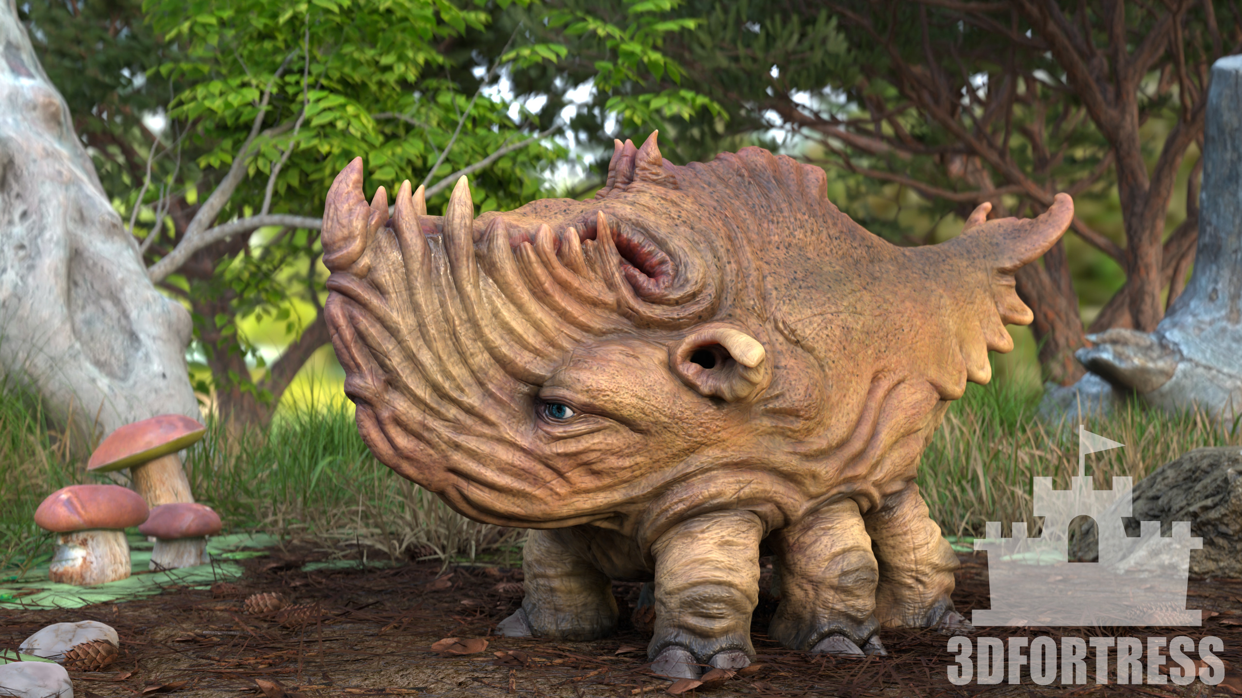 Whale walker 3D print model_7