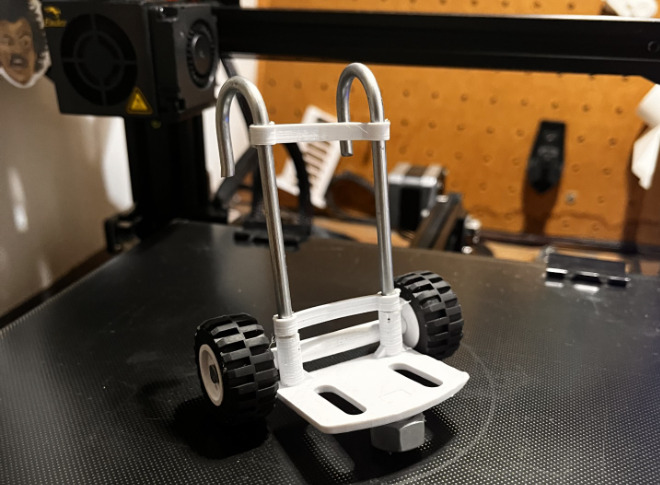 Hand Truck Desk Accessory 3D print model_1