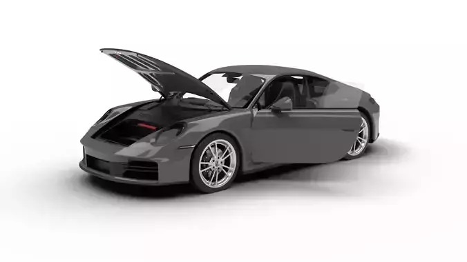 Porsche 911 Carrera 2025 3d model HQ