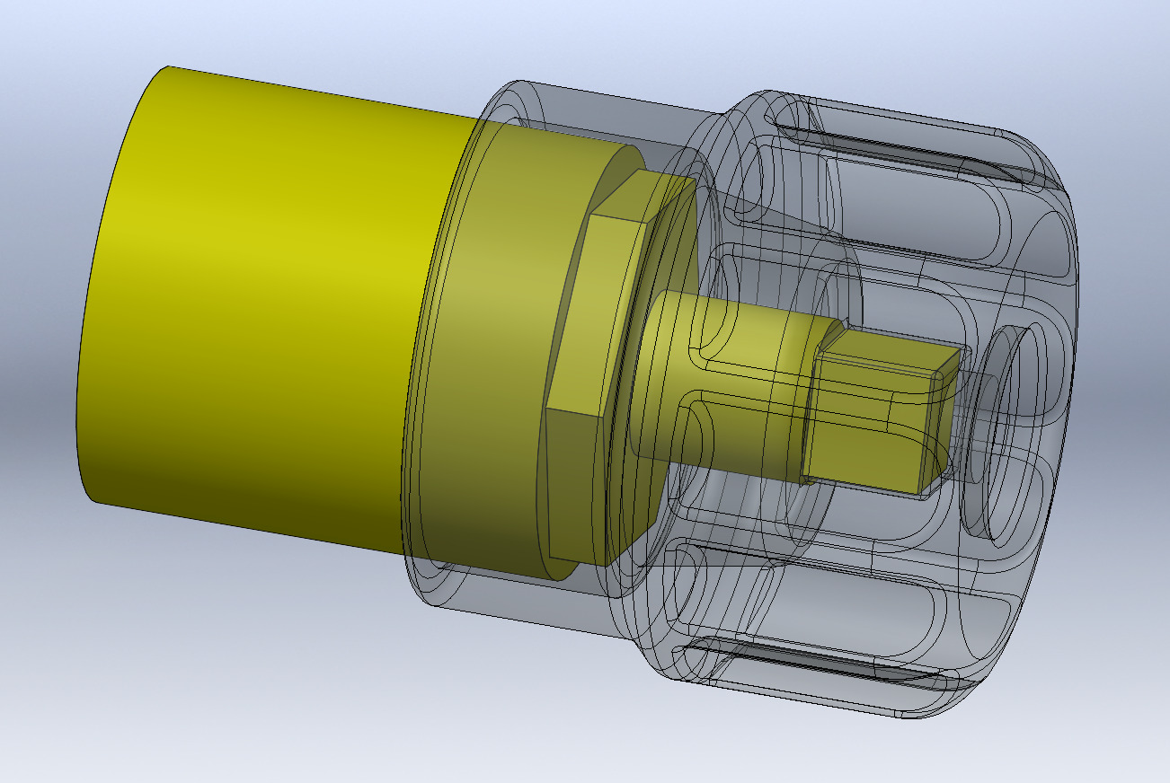 Water tap knob 3D print model_2