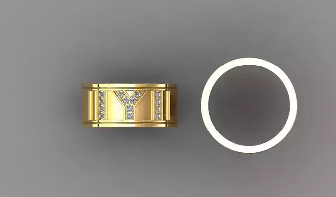 ring gold 3D print model