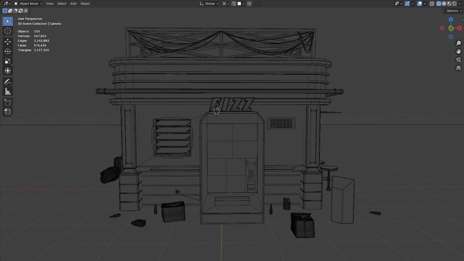 Cyberpunk Kiosk 3D model_9