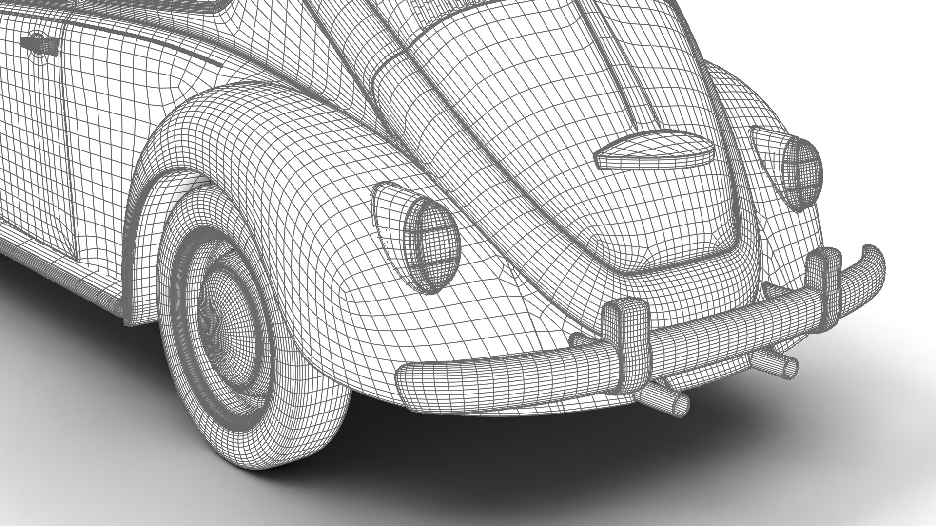 Volkswagen Beetle Type 1 1200 1965 3d model 3D model_30